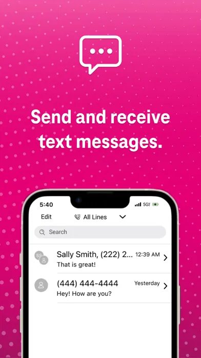 Zrzuty ekranu T-Mobile DIGITS