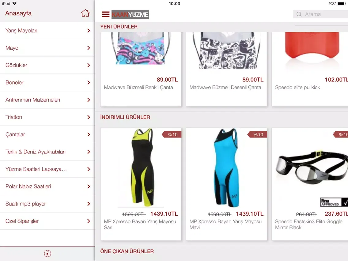 Kaan Yüzme iPad  Screenshots