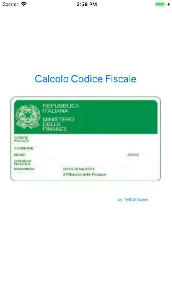 CalcolaCodFisc Ekran Görüntüleri