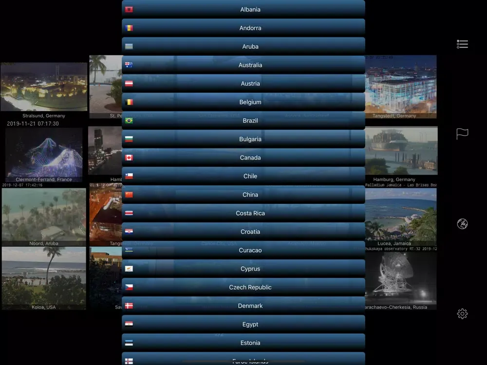 Captures d'écran de Earth Online: Live Webcams Pro iPad 