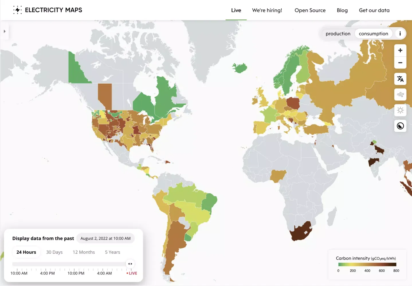 Electricity Maps應用截圖