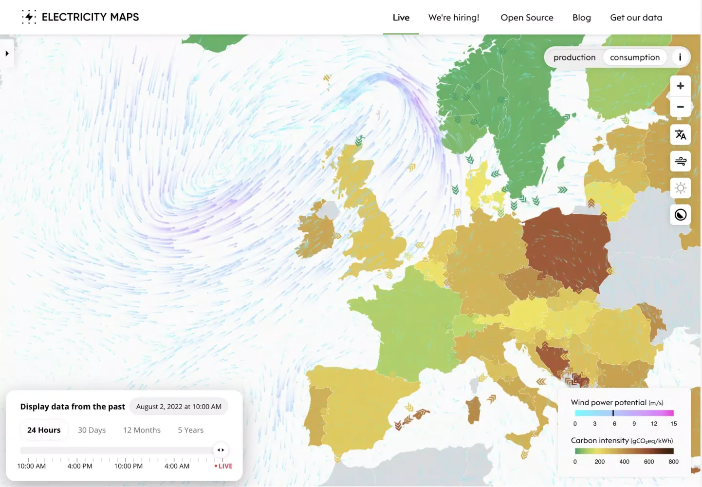 Electricity Maps應用截圖