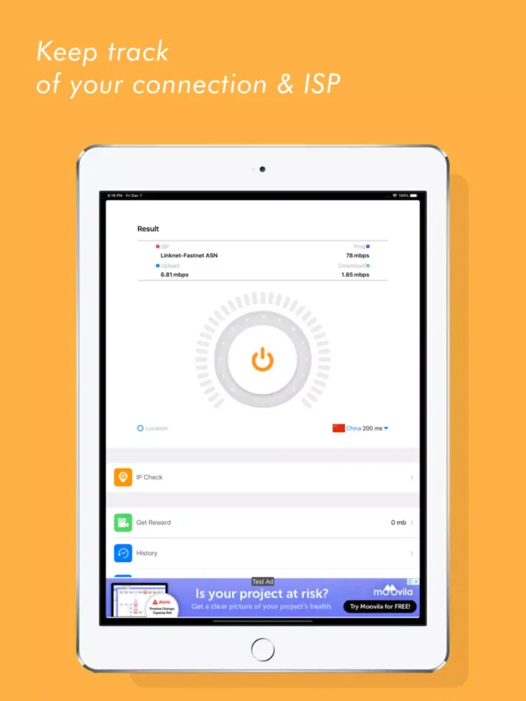 Quick Speed - Green Speed APN iPad 应用截图