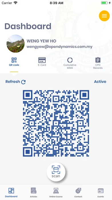 Ảnh chụp màn hình của MMA Official App