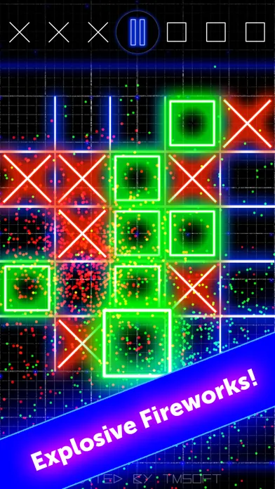 Tic Tac Toe Glow by TMSOFT سکرین شاٹس