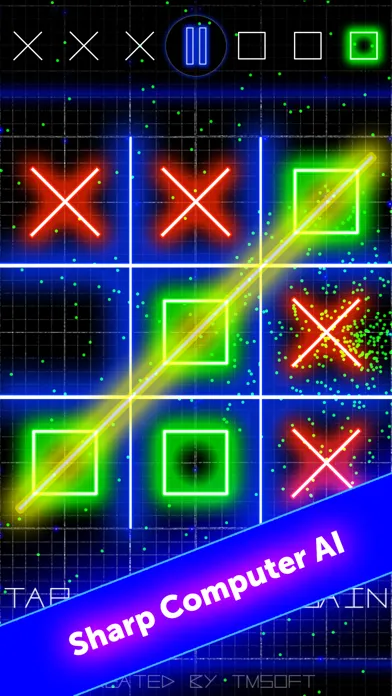 Tic Tac Toe Glow by TMSOFT سکرین شاٹس