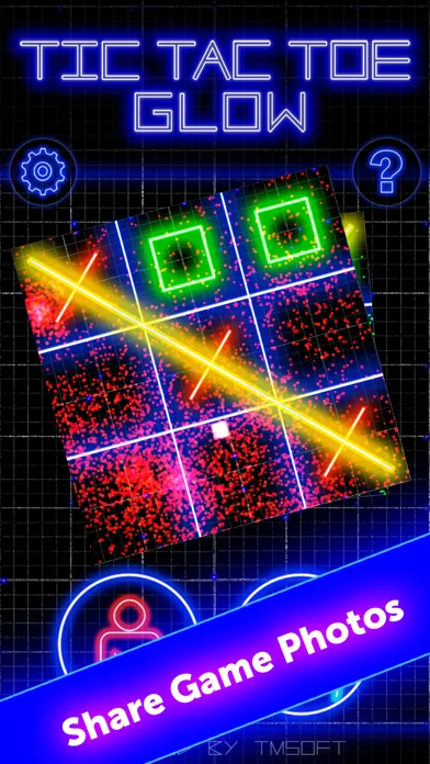 Tic Tac Toe Glow by TMSOFT سکرین شاٹس
