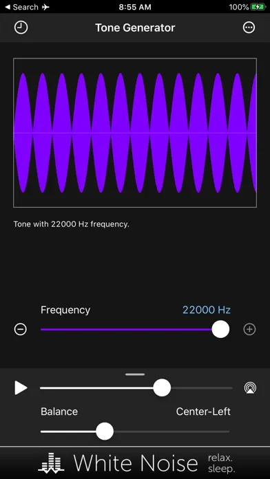 Capturas de tela do Tone Generator: Audio Sound Hz