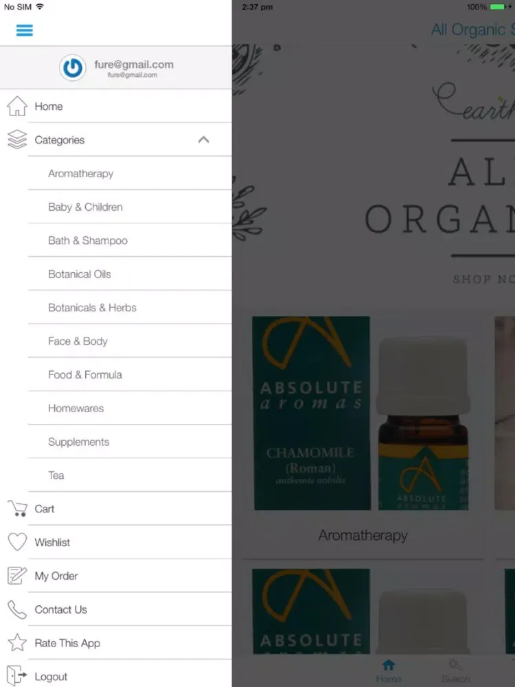 All Organic Store iPad  स्क्रीनशॉट
