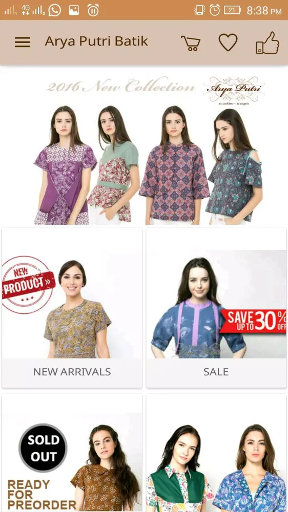 Tangkapan skrin Arya Putri Batik -