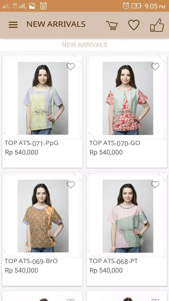 Tangkapan skrin Arya Putri Batik -