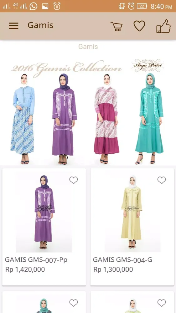Tangkapan skrin Arya Putri Batik -