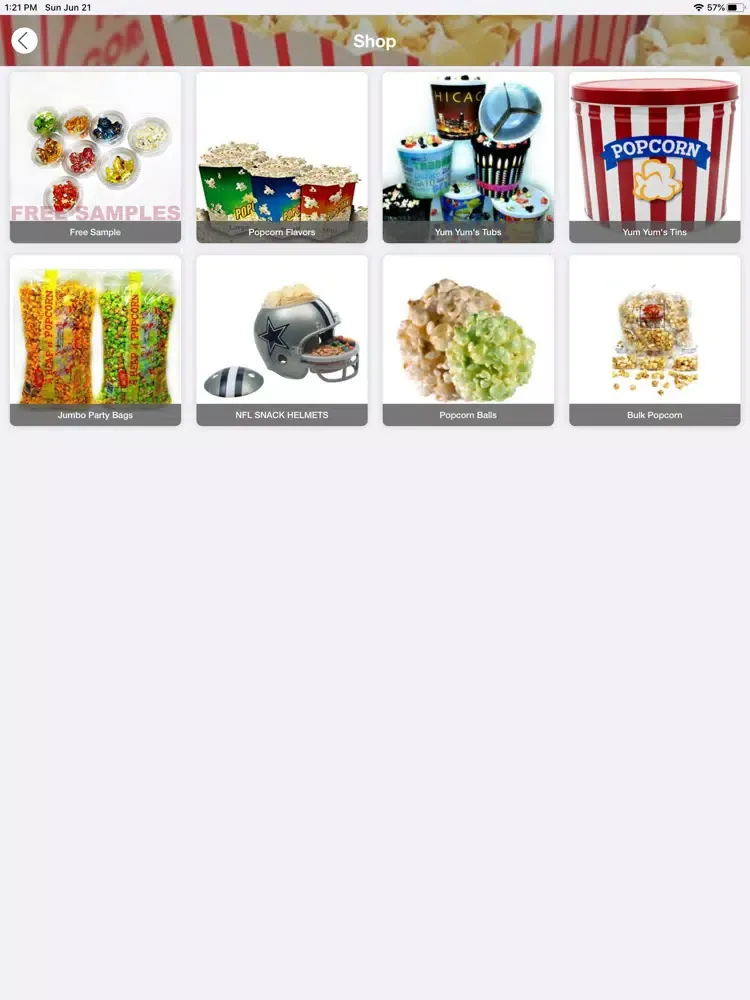 YumYum's Gourmet Popcorn iPad  Ekran Görüntüleri