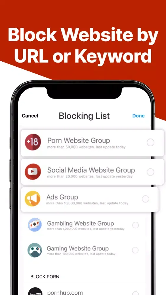 Porn Blocker App - Blocksite Screenshots