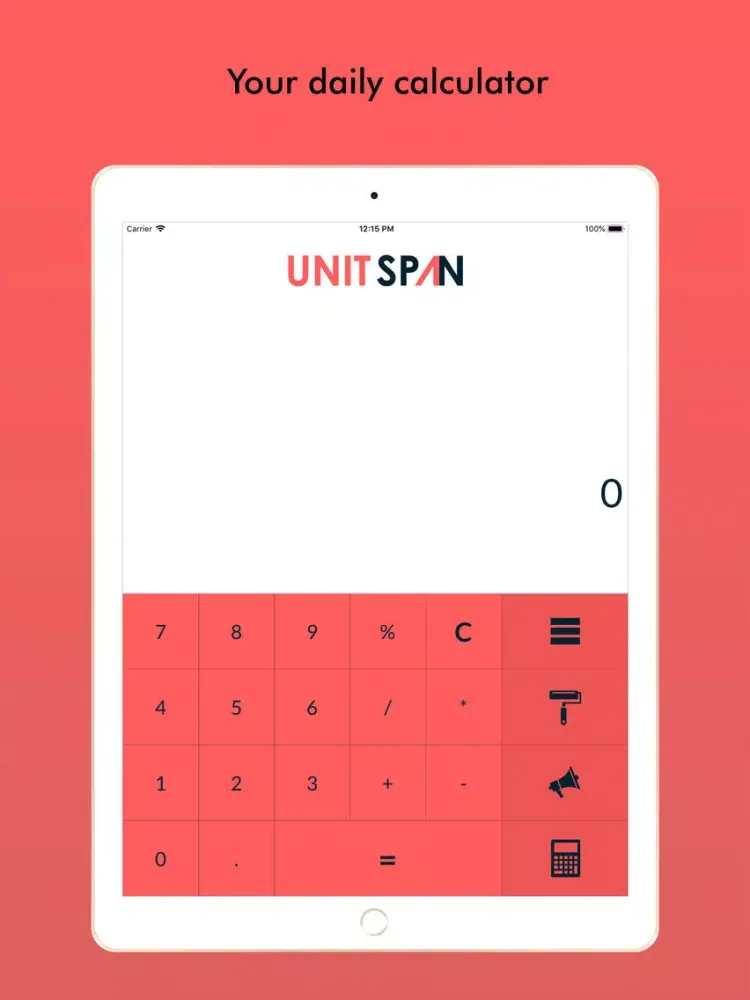 Tangkapan layar Unitspan - Units Converter iPad 