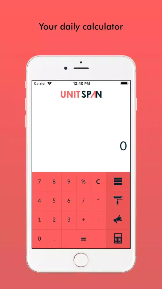 Tangkapan layar Unitspan - Units Converter