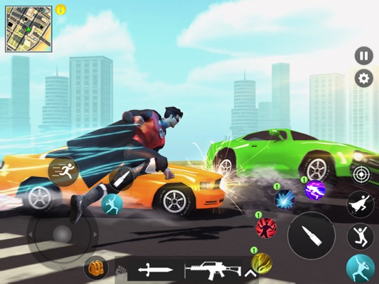 Flying Hero City Crime RPG iPad 應用截圖