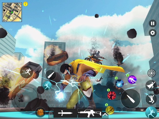 Flying Hero City Crime RPG iPad 應用截圖