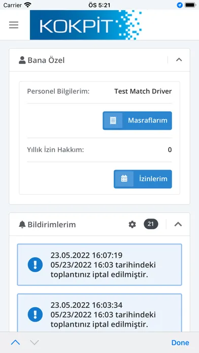 Kokpit TNB Mobil Screenshots