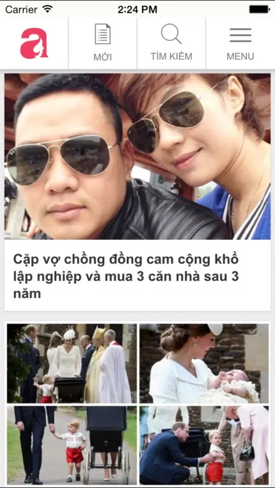 Tangkapan layar aFamily - Tin nhanh