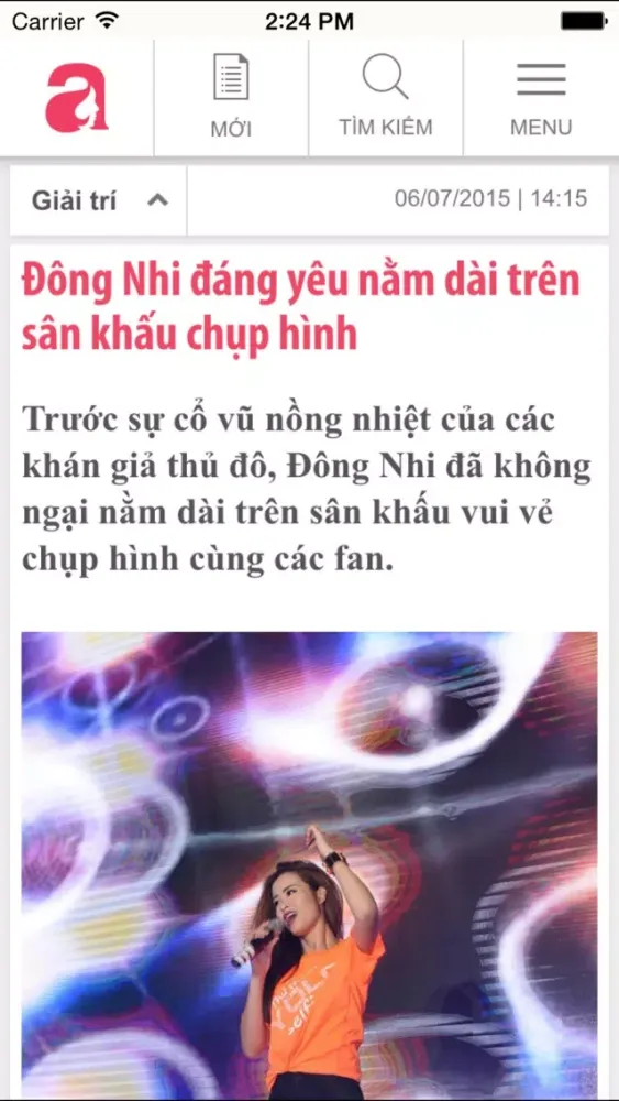 Tangkapan layar aFamily - Tin nhanh