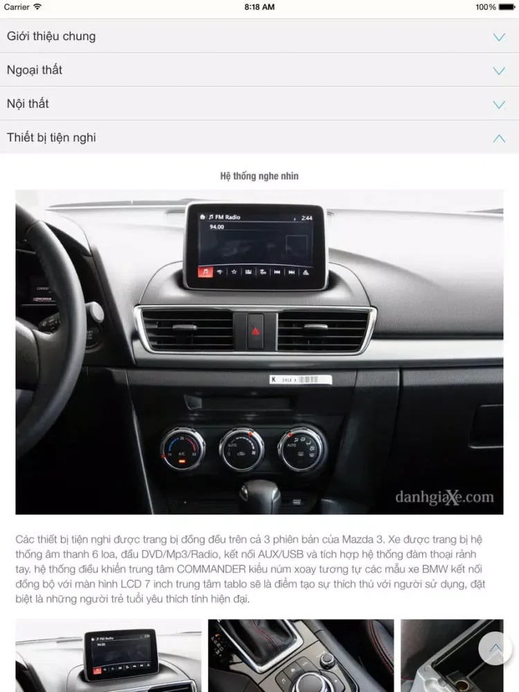 Captures d'écran de DanhGiaXe - Đánh Giá Xe iPad 