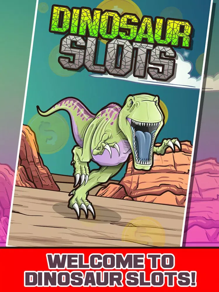 Capturas de tela do Giant Dinosaur Casino Slot - Big Win Prehistoric Vegas Machine iPad 