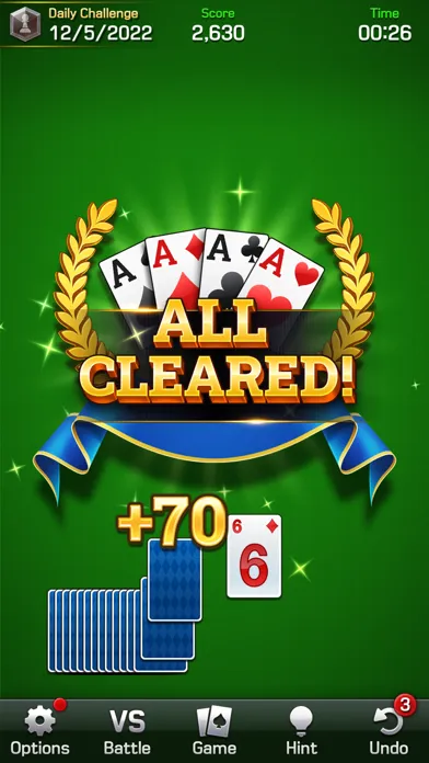 ภาพหน้าจอของ Tripeaks : Grand Solitaire
