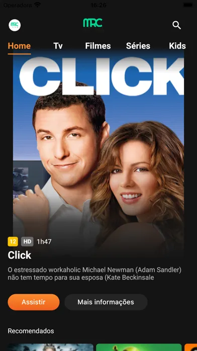 Ảnh chụp màn hình của MRC Filmes