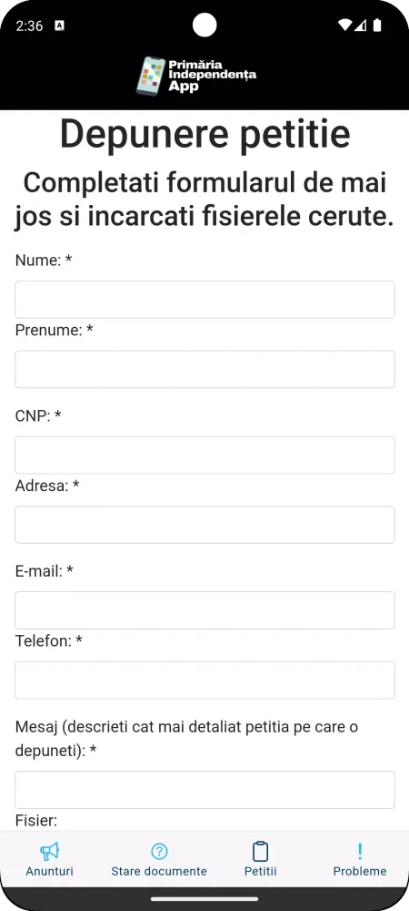 Independenta App Screenshots