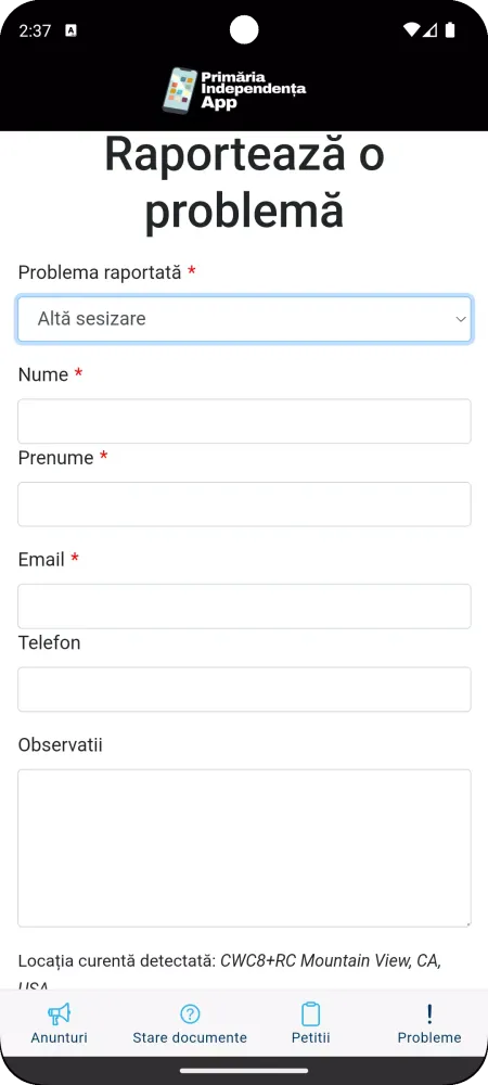 Independenta App Screenshots