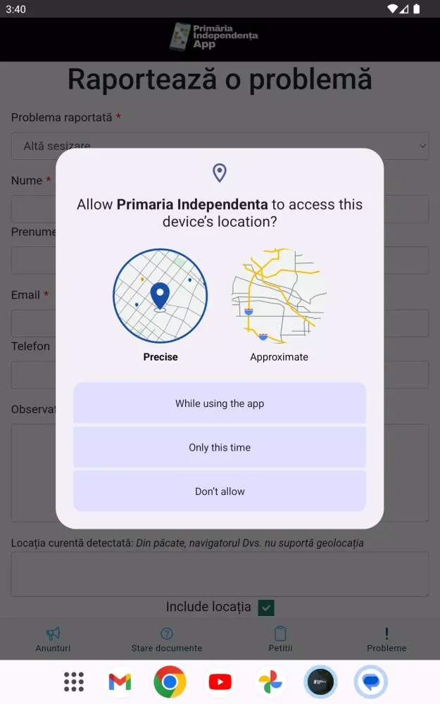 Independenta App Screenshots