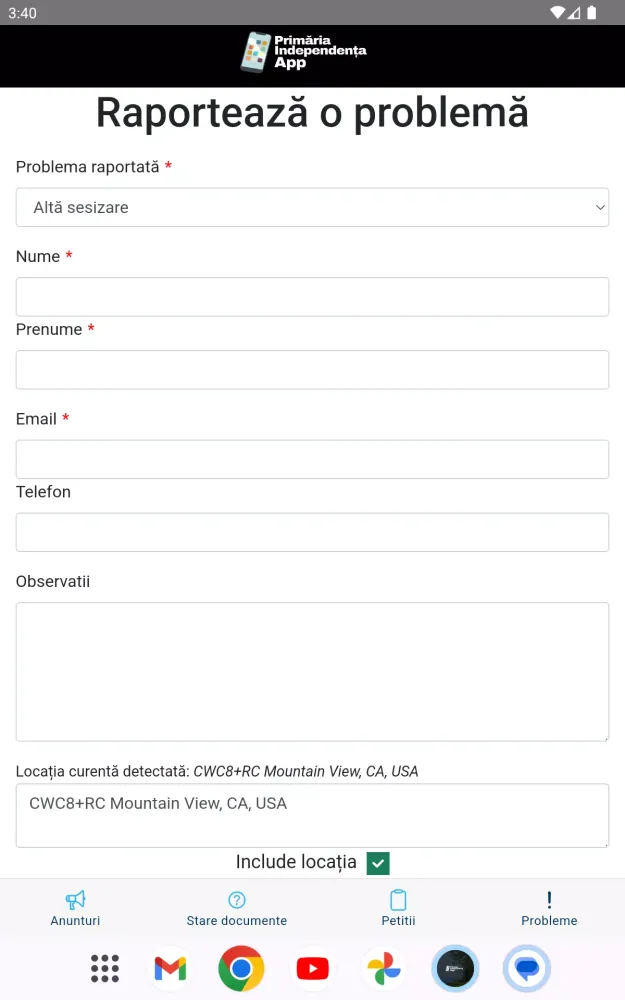 Independenta App Screenshots
