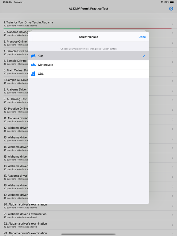 DMV Permit Practice Test ゜ iPad 應用截圖