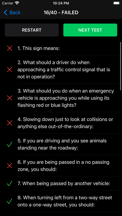DMV Permit Practice Test ゜應用截圖