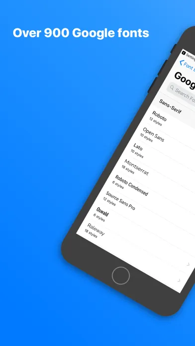 Captures d'écran de xFont - Custom Font Installer