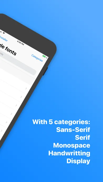 Captures d'écran de xFont - Custom Font Installer