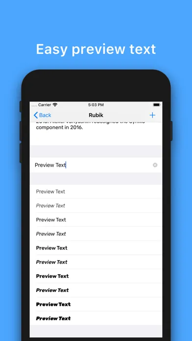 Captures d'écran de xFont - Custom Font Installer