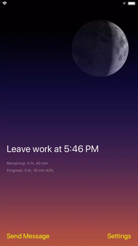 Tangkapan layar Leave Work