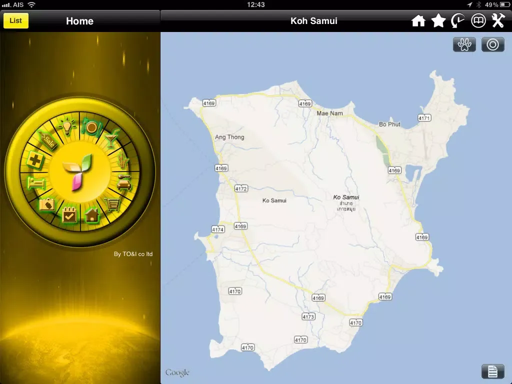 Ảnh chụp màn hình của Koh Samui - Find Your Way In iPad 