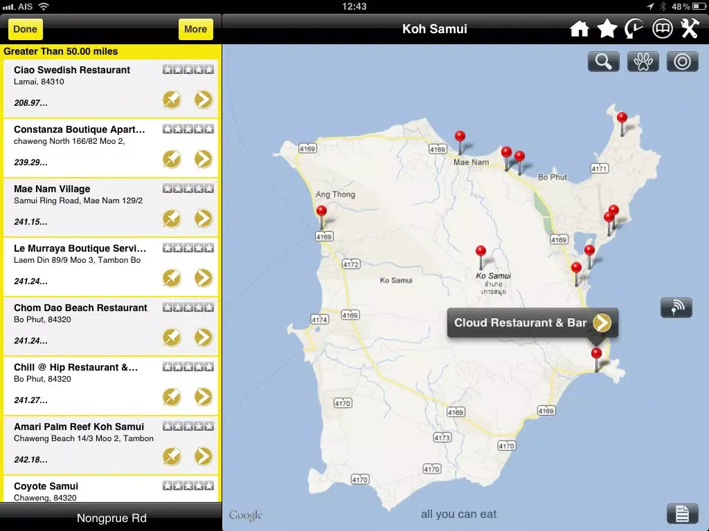 Ảnh chụp màn hình của Koh Samui - Find Your Way In iPad 