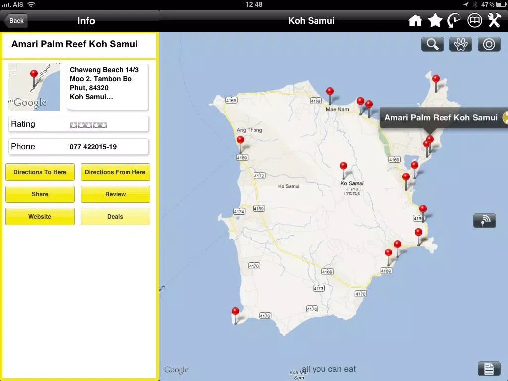 Ảnh chụp màn hình của Koh Samui - Find Your Way In iPad 