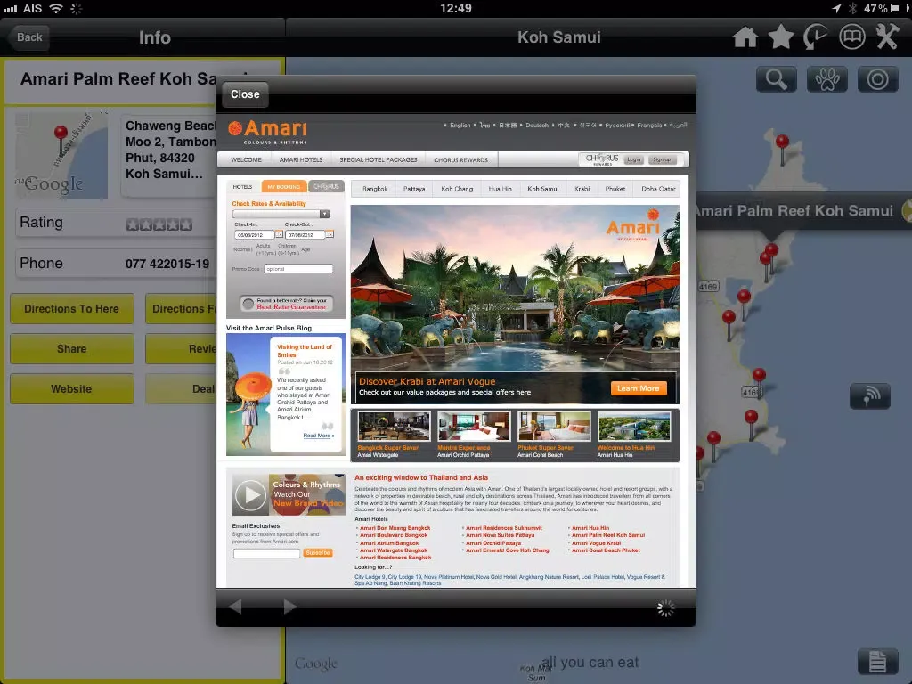 Ảnh chụp màn hình của Koh Samui - Find Your Way In iPad 