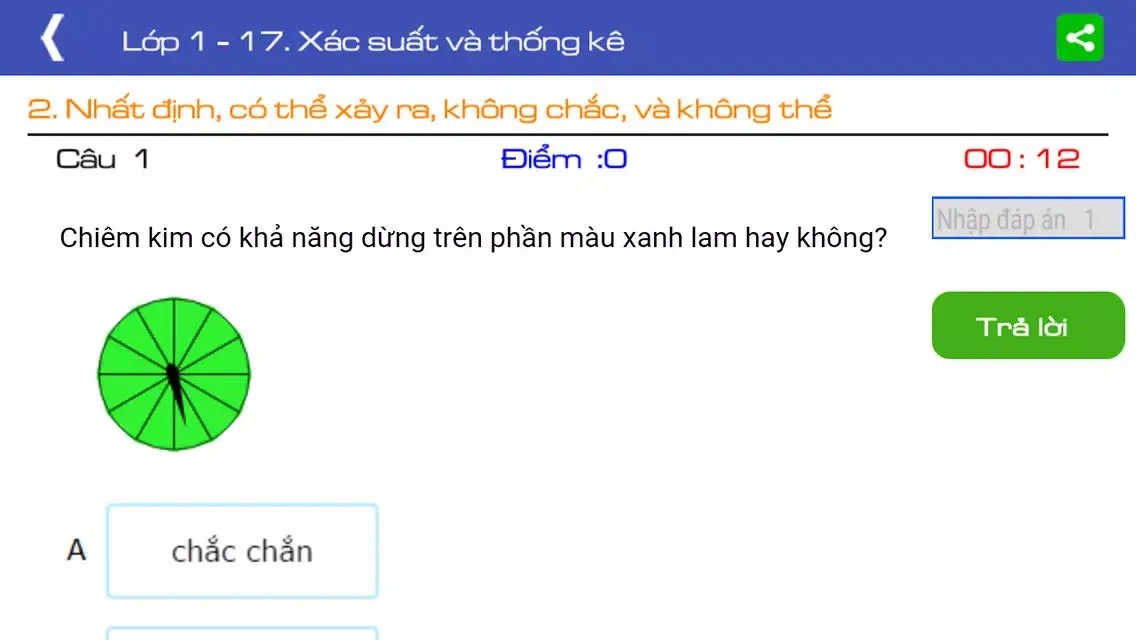 Toán lớp 1 (toan lop 1) Screenshots