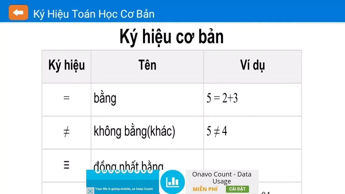 Toán lớp 2 (Toan lop 2) Screenshots