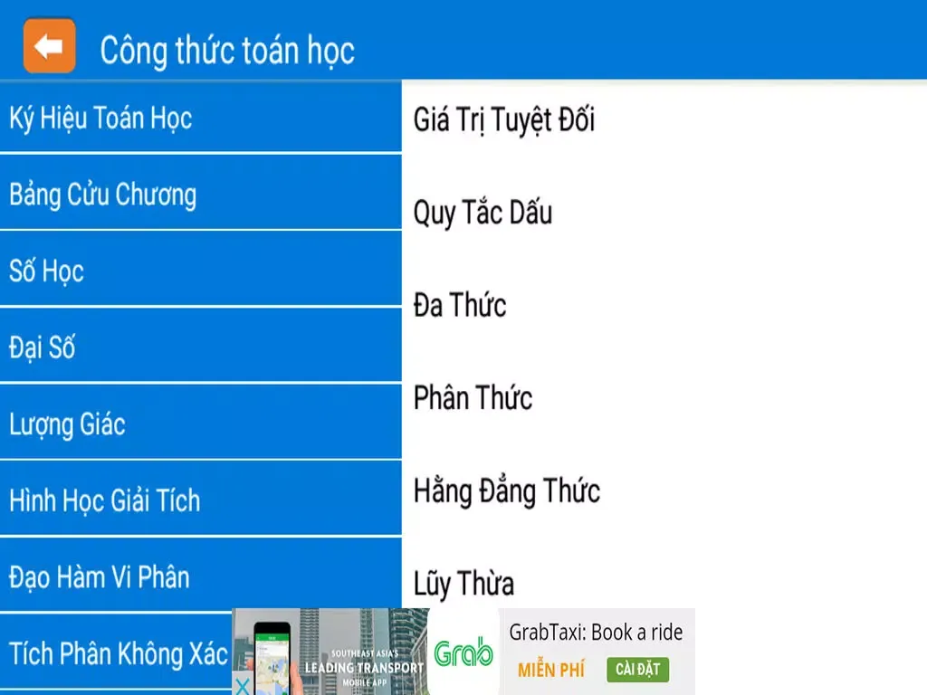 Toán lớp 8 (Toan lop 8) iPad  Screenshots