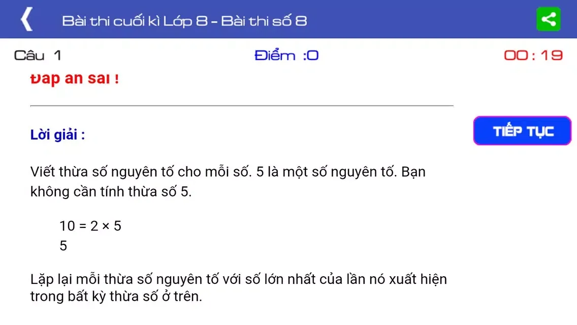 Toán lớp 8 (Toan lop 8) Screenshots