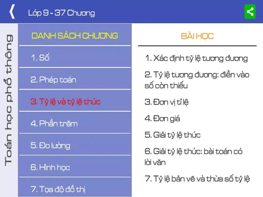 Toán lớp 9 (Toan lop 9) iPad Screenshots