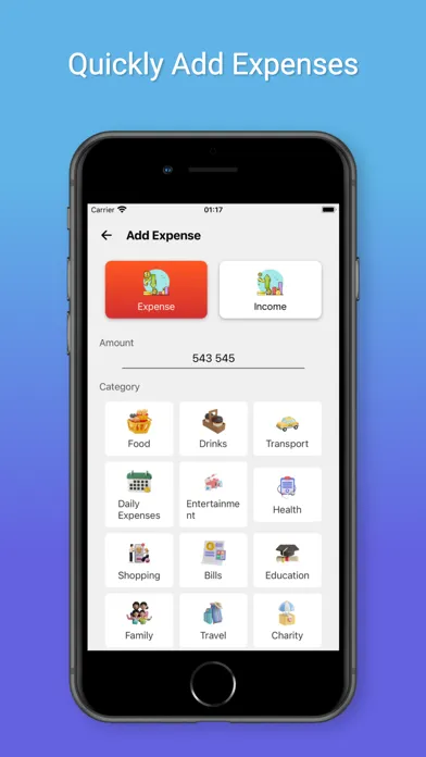 Capturas de tela do MoneyMate - Expense & Income