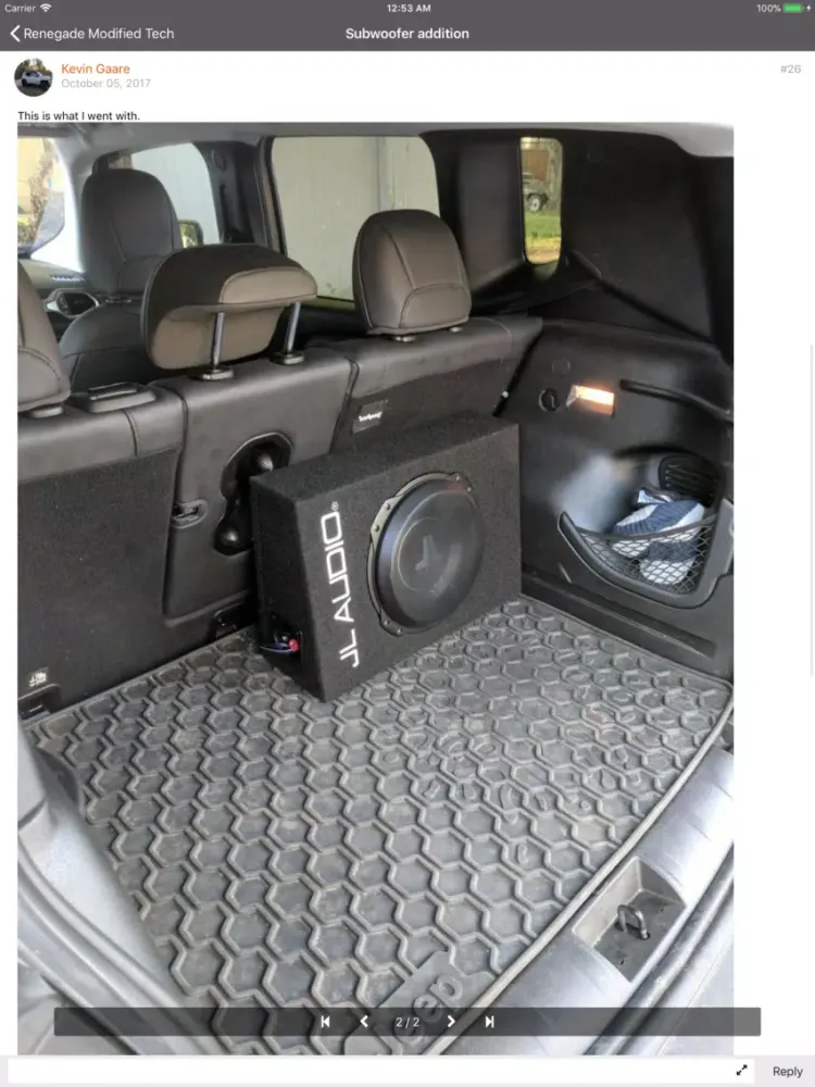 Capturas de tela do ToasterJeep : Renegade Forum iPad 